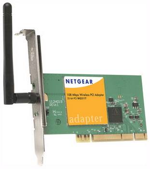 NetGear 108Mbps 802.11g Wireless PCI Adapter (WG311TEE)